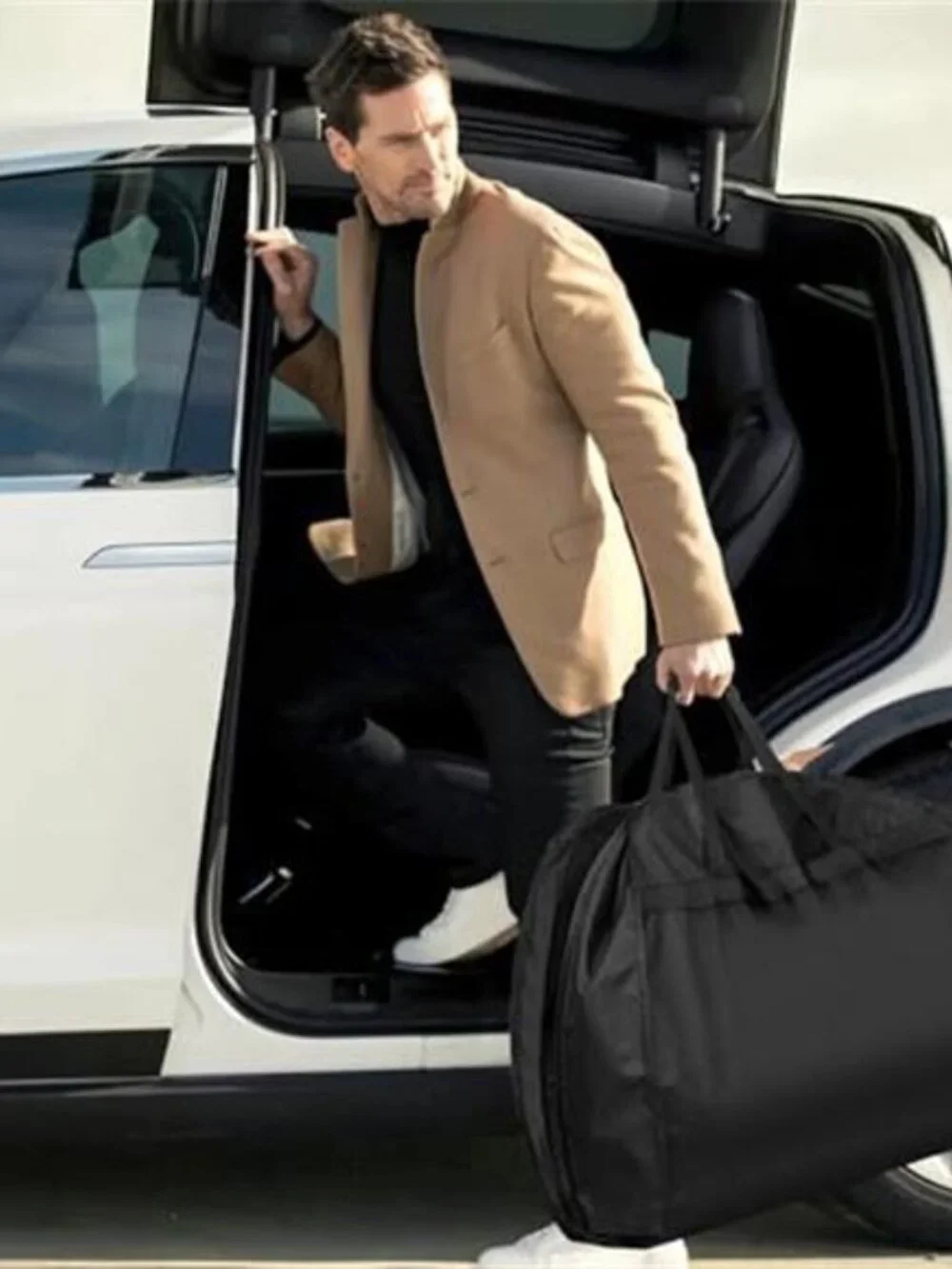 Garment Bag Suit Travel Bag Zipper Storage Cover Long Coat Dress Organizer